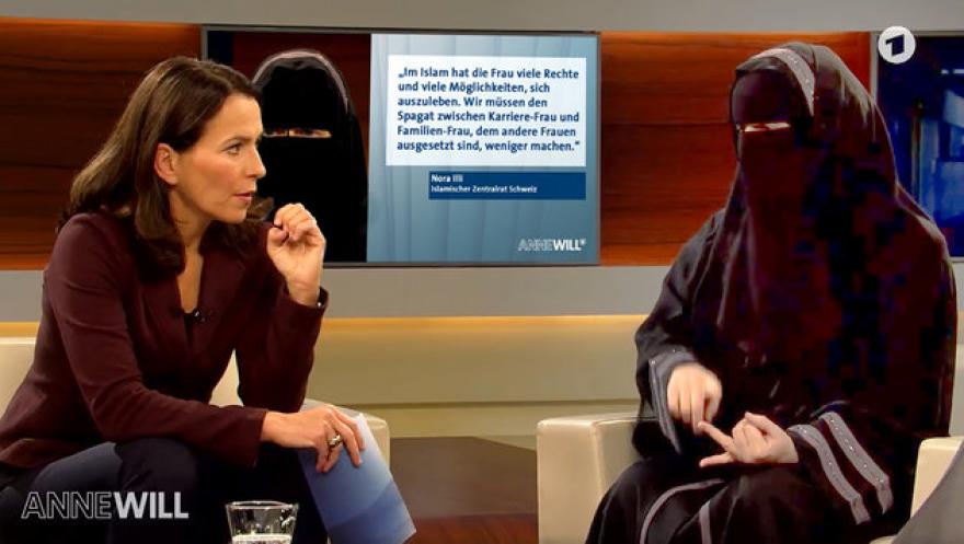 Terrorizmust hirdette nyíltan a német tévébe meghívott nikábos muszlim nő