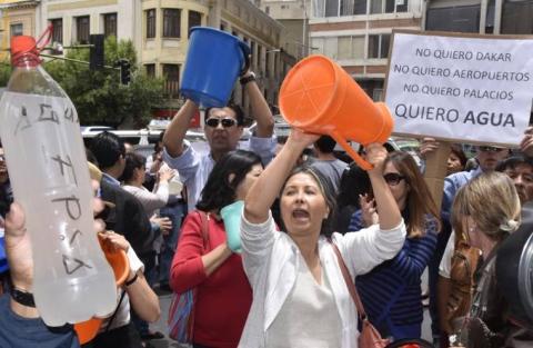 Bolíviában már a vízért tüntetnek - érdekes videó