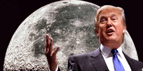Trump embert akar a Holdra küldeni
