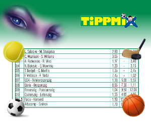 Tippmix - 2013. 35. hét 2. forduló eredmények - Péntek