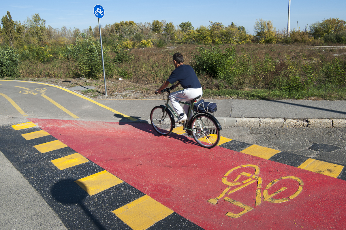 Kerékpárút épült Balatonfüreden az óváros és a Balaton-part között