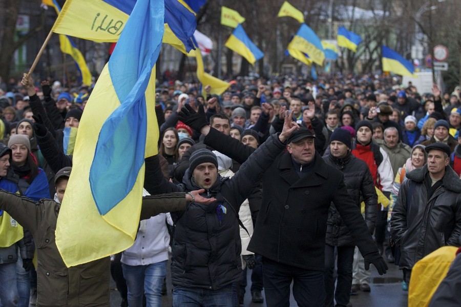 Ukrajnai tüntetések - Meghalt egy férfi a kijevi tüntetések központi helyszínén
