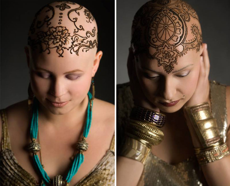 Elegáns hennafestés segít megküzdeni a hajvesztéssel a rákbetegeknek