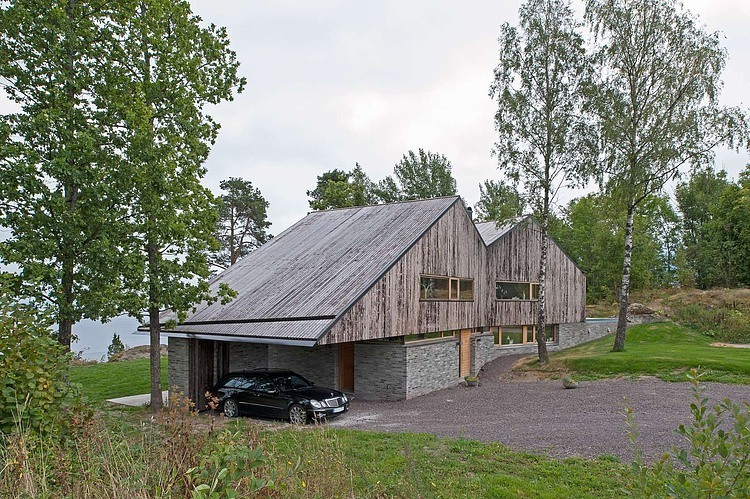 Modern ház Norvégiában