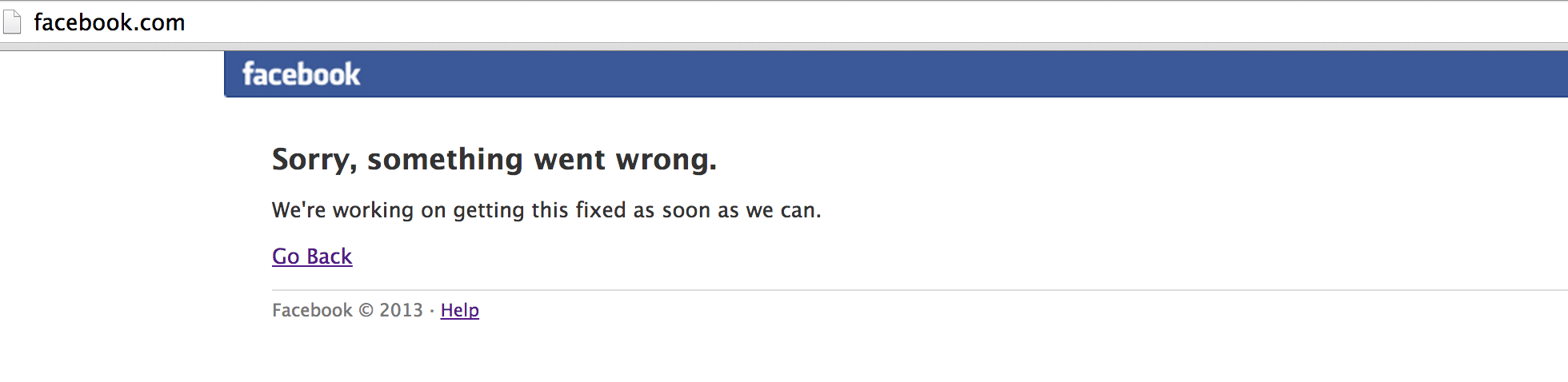 Nem megy a Facebook