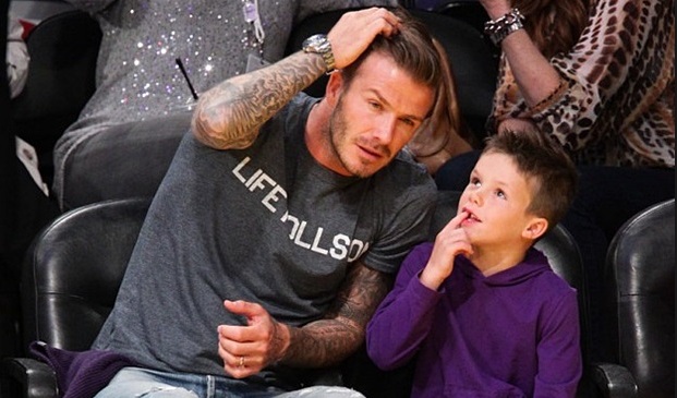 Forró autóban hagyta a fiát David Beckham?
