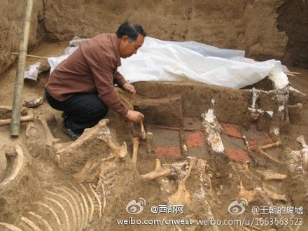 Az első kínai császár nagyanyjának sírkamráját tárták fel