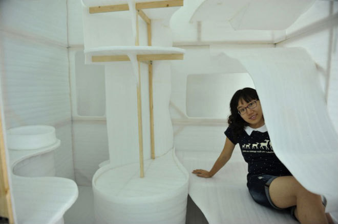 Ilyen 4 négyzetméteres lakást terveztek a kínai hallgatók! – fotó