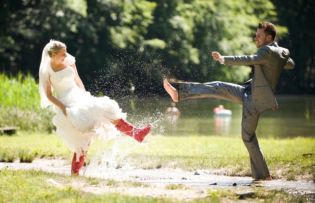 Inspiráló esküvői fotók - ha esne a nagy napon 