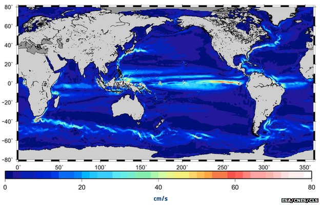 Az óceáni áramlatok eddigi legpontosabb térképe készült el