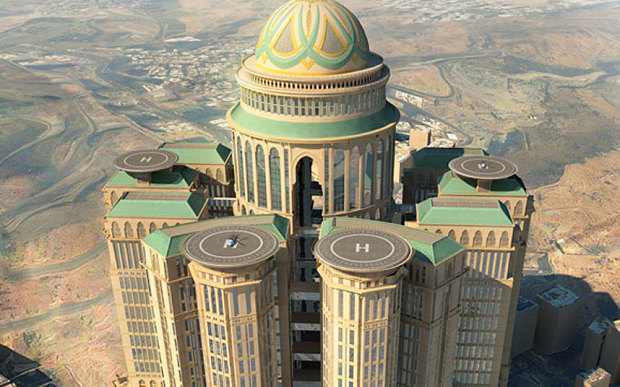 Mekkában épül a világ legnagyobb szállodája