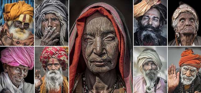 Elképesztő portréfotók készültek indiai koldusokról