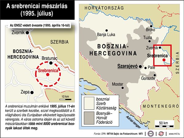 A srebrenicai mészárlás (1995. július) - megemlékezés