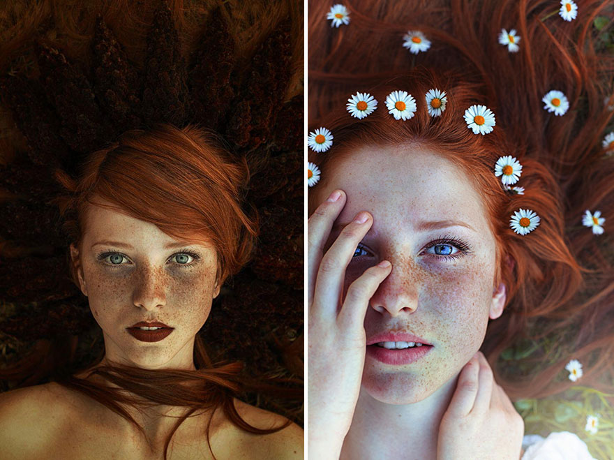 Csodálatos portrék vörös hajúakról