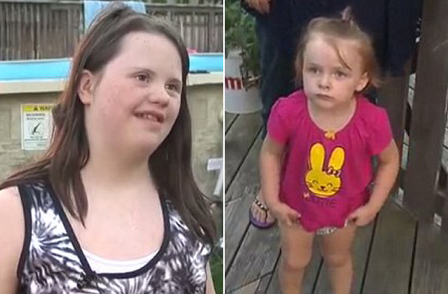 Down-szindrómás lány mentette meg 3 éves kishúga életét
