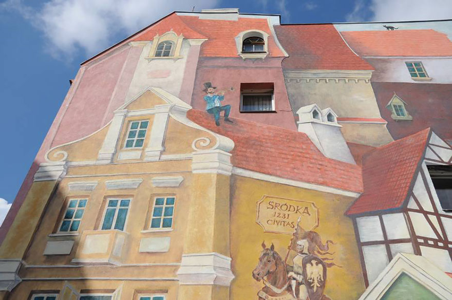 Csodálatos falfestmény Lengyelországban