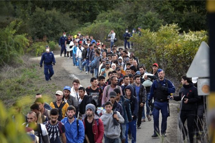 Több száz migráns kelt át Bad Radkersburgnál Szlovéniából Ausztriába