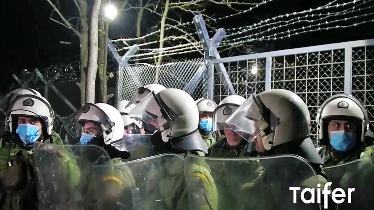 Drámai videó felvétel a görög határnál