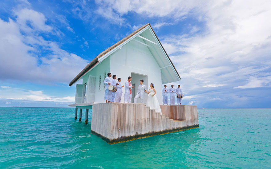 Óceáni esküvői pavilon nyílt a Maldív-szigeteken