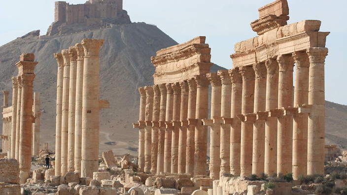 Az ókori műemlékek nagy része épen maradt Palmürában