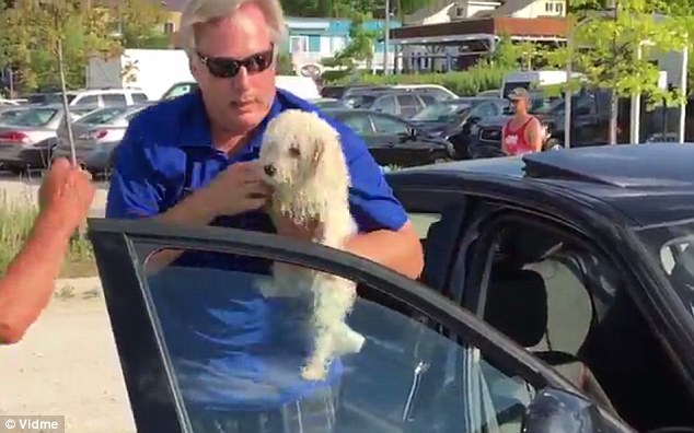 Tűzforró kocsiból mentettek ki egy kutyust Ontarióban– videó