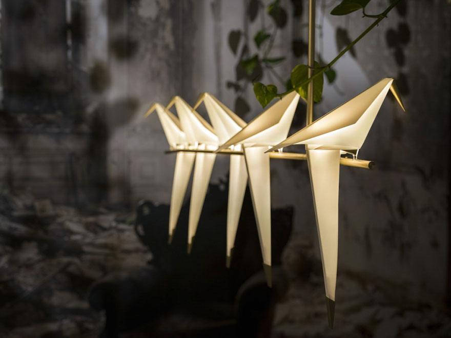 Érdekes origami-lámpák egy tehetséges művésztől
