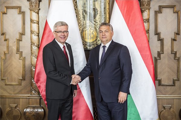 Orbán Viktor fogadta a lengyel szenátus elnökét