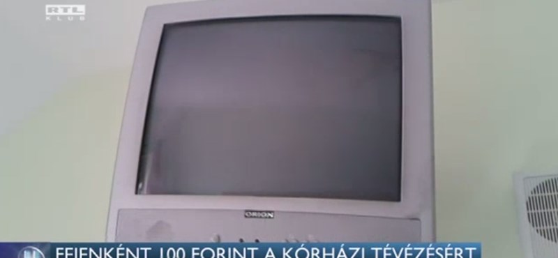 Napi 100 forintért nézhetnek tévét a betegek a harkányi kórházban