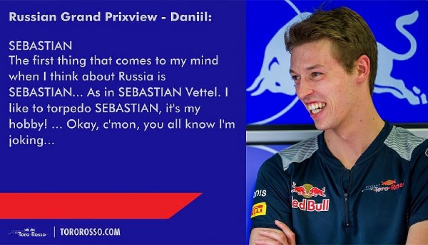Danyiil Kvjat szereti megtorpedózni Sebastian Vettelt