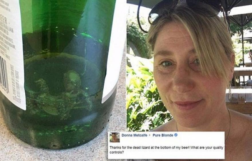 Undorító dolgot talált a sörében egy új-zélandi nő