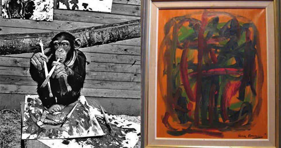 Egy csimpánz volt az ismeretlen francia festő, akinek képeit a kritikusok is dicsérték