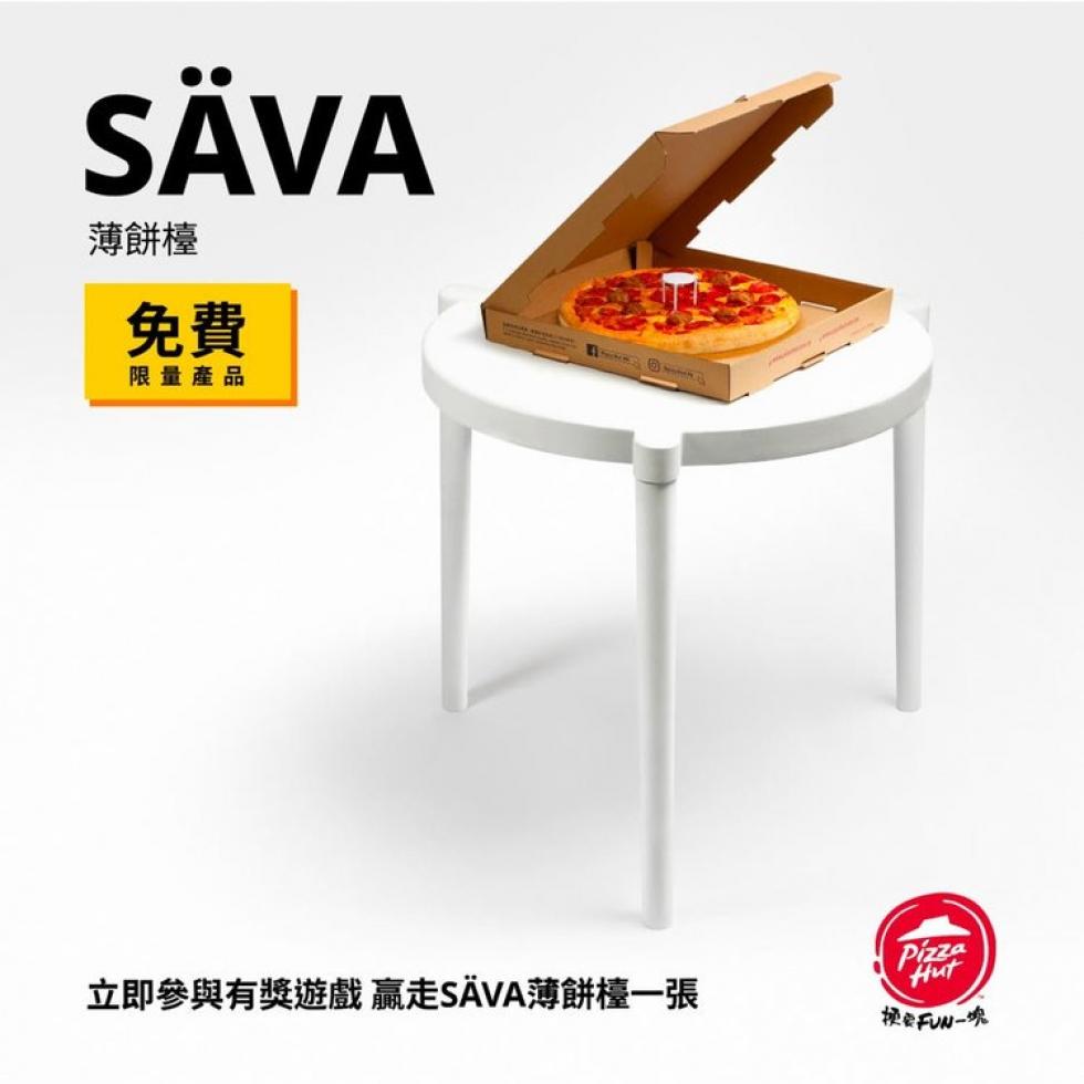IKEA elkészítette a kis fehér "asztal" teljes méretű változatát a pizza dobozból