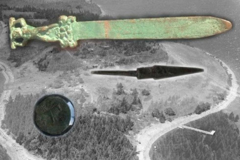 Tévéstáb talált ősi római kardot Kanadában