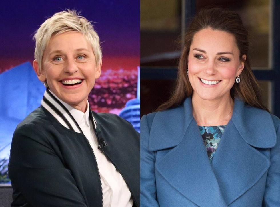 Rokoni kapcsolatot találtak Kate Middleton és Ellen DeGeneres között