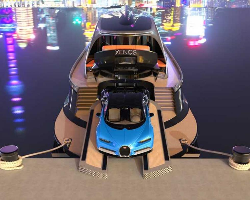 Xenos Hyperyacht- ajándék Bugatti jár a 39 millió dolláros árcédula mellé