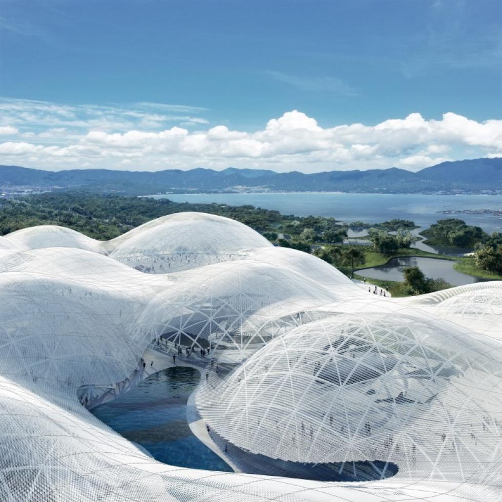 A SANAA egy felhőszerű szerkezetet tervezett a Shenzhen Tengeri Múzeum számára