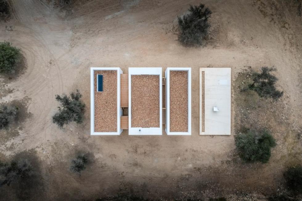 Marià Castelló egy három szerkezetből álló otthont épített Formenterán
