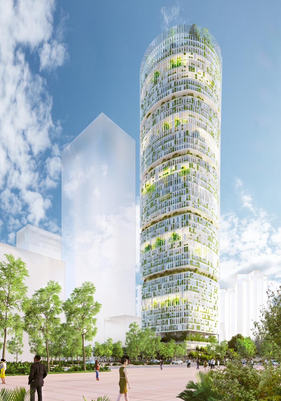 A Carlo Ratti Associati bemutatja a világ első „farmer-felhőkarcolóját” Shenzenben