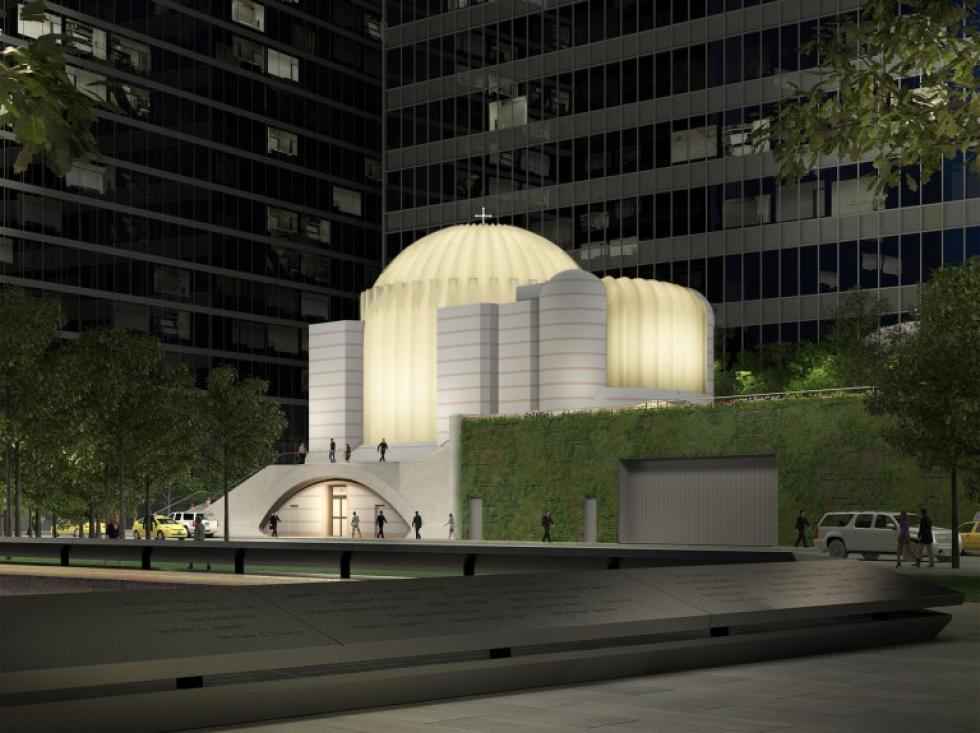 Santiago Calatrava újjáépíti a 09.11 által lebombázott St. Nicholas görögkeleti templomot és nemzeti szentélyt