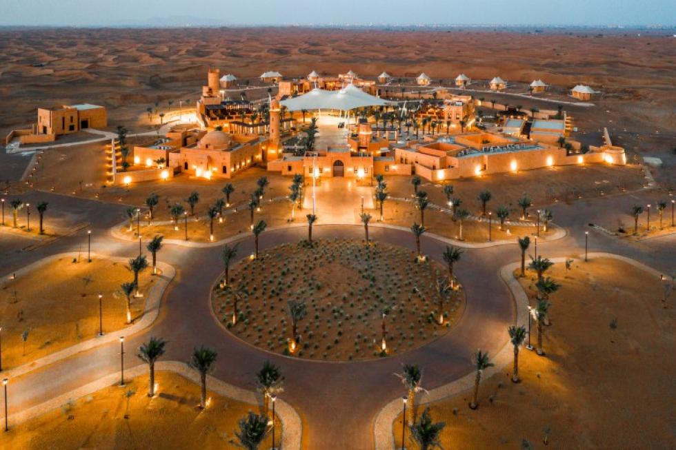A Mysk Al Badayer Retreat egy luxus tábor az Egyesült Arab Emírségek sivatagának közepén