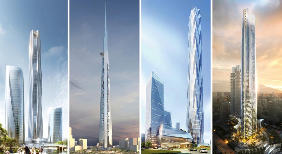 A világ 25 jelenleg épülő legmagasabb épülete