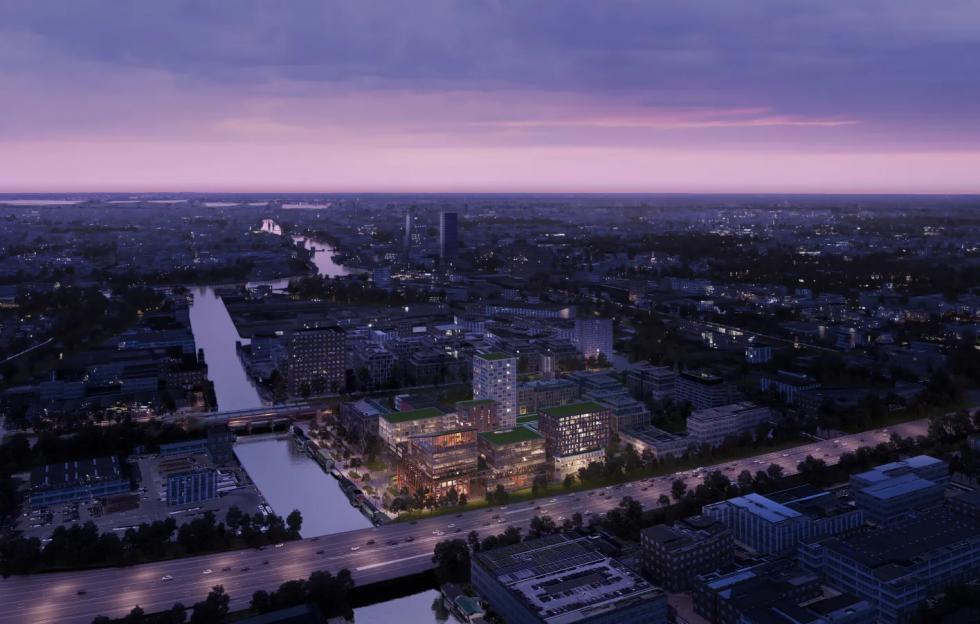 A Mecanoo vegyes felhasználású fejlesztést tervez, mint Amszterdam “zöld artériája”