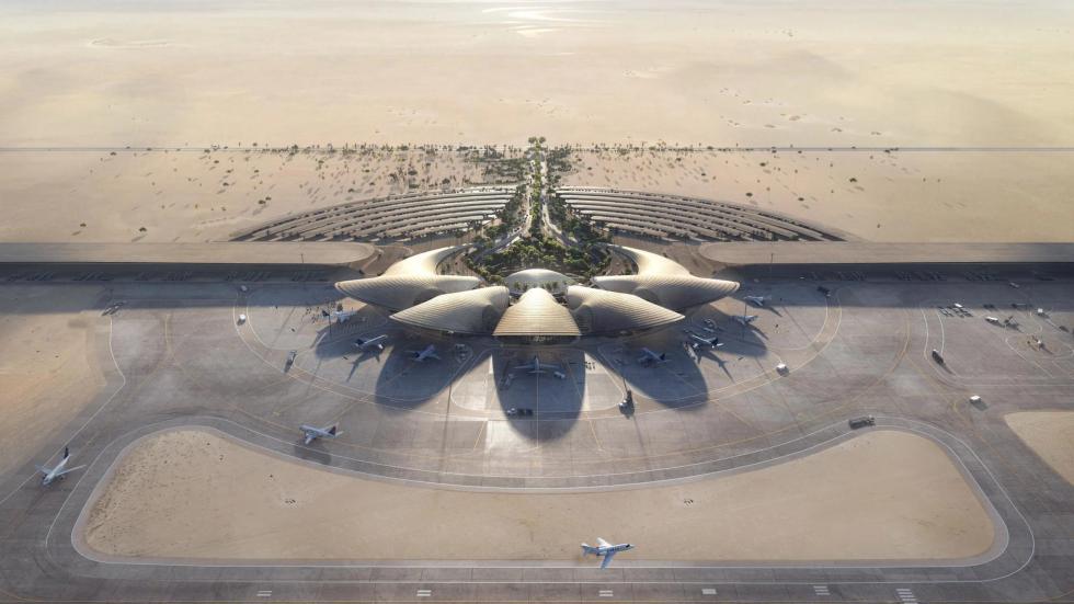 Drónvideó a Foster + Partners szaúdi repülőtér építési folyamatáról