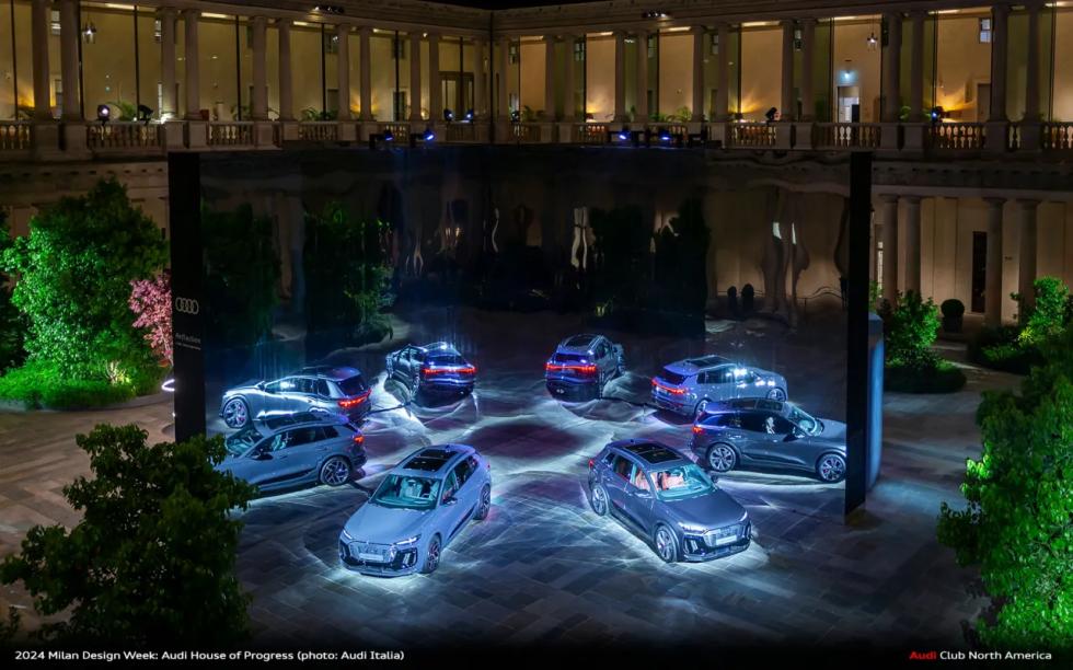 A BIG tükrös installációt készített az Audi számára a Milánói Design Héten