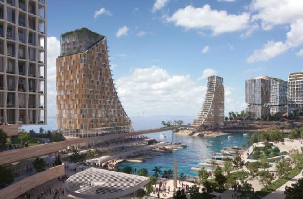 A Snøhetta hegyeket idéző városrészt tervez Borneó partján