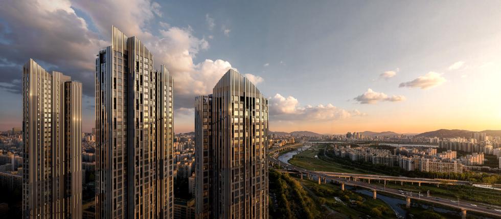 Hat toronyból álló lakóegyüttes épül Szöulban a Studio Libeskind tervei alapján