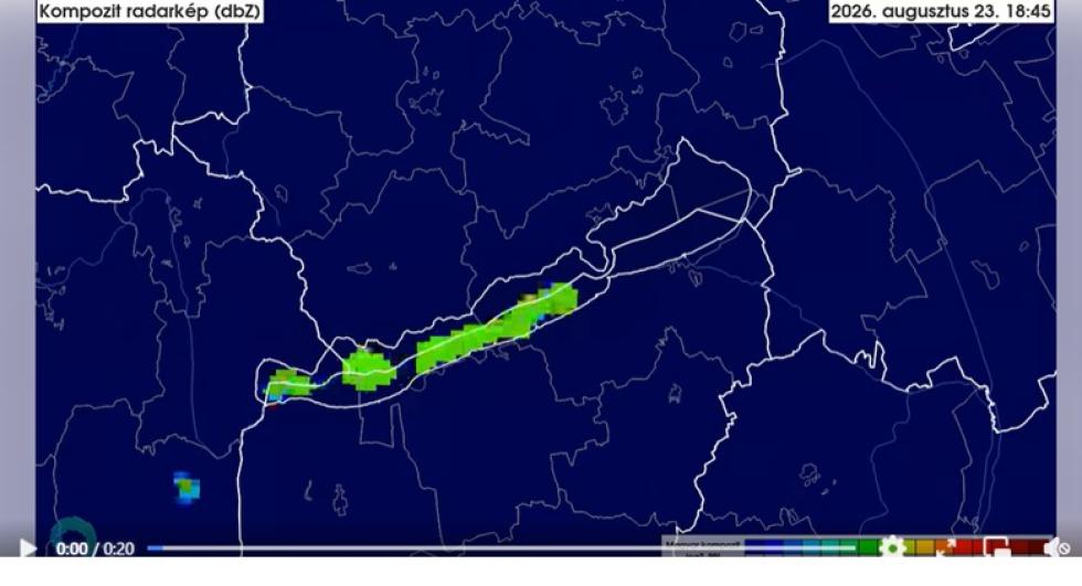 Meteorológia: a radarképen is megjelennek a balatoni árvaszúnyog-rajok