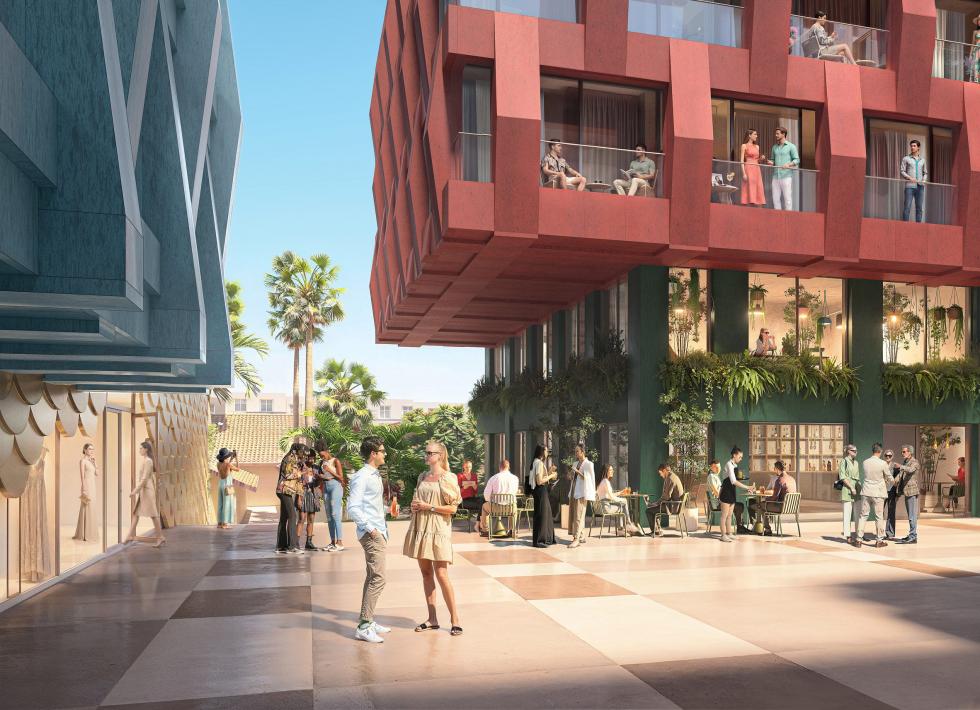 Egy divattervező textiljei ihlették az MVRDV épületének színes homlokzatát