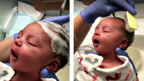 18 millióan látták egy újszülött első hajmosásának élményét