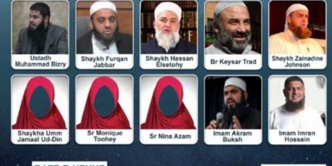 Kitakarták a női előadók arcképét az Iszlám Béke konferencia szórólapján